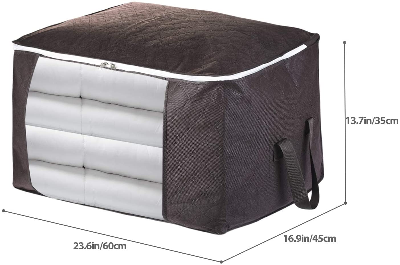 Awekris Foldable Storage Bag Set Brown